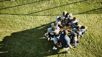 Youth sports football players
