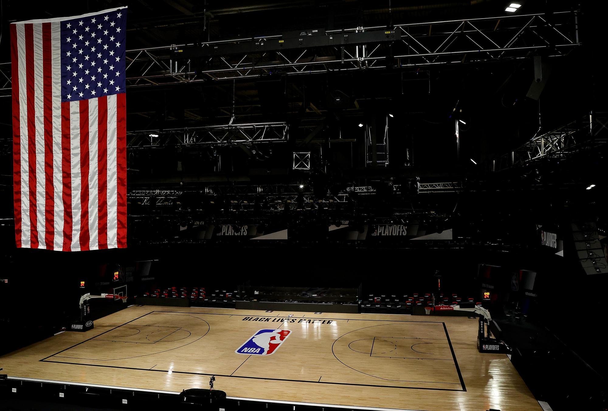 Empty NBA Court