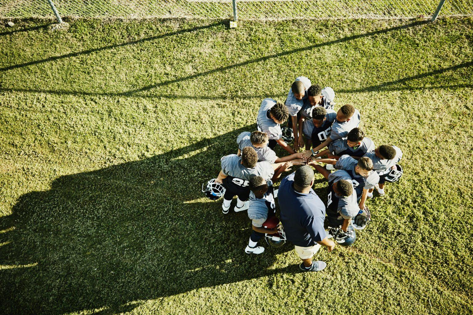 Youth sports football players